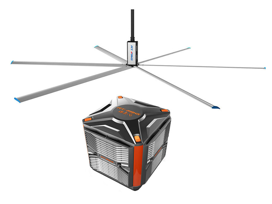 工廠降溫方案,扇機組合,冷風機